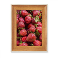 thumbnail image 1 of Foto de fresas frescas frutas rojas Escritorio Marco de fotos de madera Pantalla Imagen Arte Pintura Múltiples conjuntos, 1 of 4