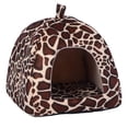 thumbnail image 2 of Strawberry Pet Dog Cat Bed House Kennel Doggy Puppy Basket Pad (Leopard L) Hugtrwg Para estrenar, 2 of 6