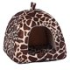 thumbnail image 1 of Strawberry Pet Dog Cat Bed House Kennel Doggy Puppy Basket Pad (Leopard XL), 1 of 9