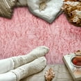 thumbnail image 2 of Junovo Luxury Fluffy Area Rugs Kids Areary Rug for Bedroom Shaggy Nursery Rugs Kids Area Carpet for Living Room Bedroom Kids Room,2.3'x5',Pink, 2 of 7