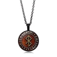 thumbnail image 4 of Collares vikingos nórdicos para hombres y mujeres, joyería, regalo, brújula Vegvisir, runas nórdicas, collar de cadena de Odín para mujeres y hombres, amuleto colgante, 4 of 4