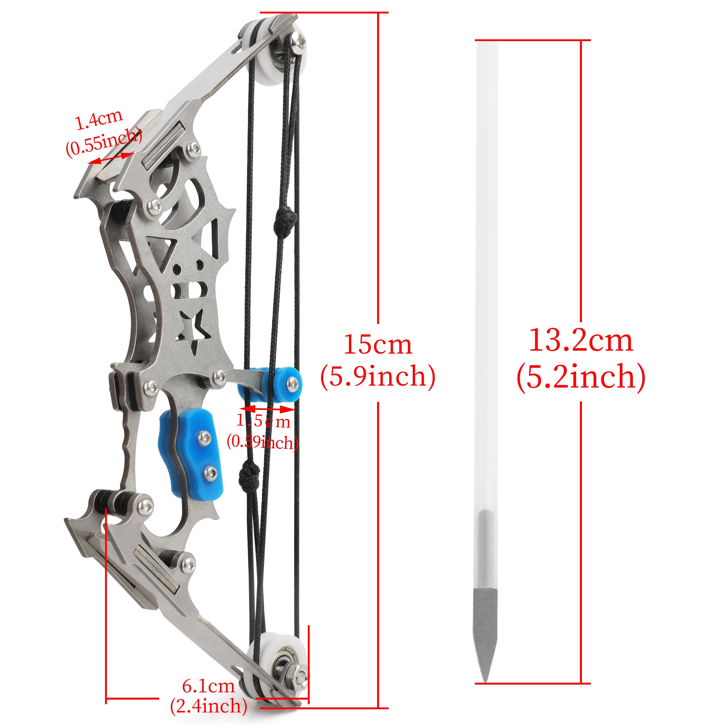 Mini Compound Bow Arrow Set Gift Target Toy Archery Practice Outdoor Recreational Activities