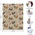 thumbnail image 4 of Beige Chicken Folk Pattern Blanket,Comfortable Soft Lamb Wool Throw Blanket,All Season,Warm Lightweight Blankets for Sofa Bed Couch Living Room Chair,30"x40", 4 of 4