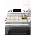 thumbnail image 2 of Stove Top Covers for Electric Stove, Farmhouse Grid Kitchen Glass Ceramic Electric Cooktop Covers 28.5''x20.5'', HeatResistant Oven/Countertop Protector, 2 of 3