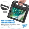 thumbnail image 4 of BMOUO Kids Case for iPad 5th/6th Generation (9.7-inch, 2017/2018), iPad Air 2 / iPad Pro 9.7 Case with Built-in Screen Protector, Shockproof Protective Cover with Handle Stand for Kids, Black, 4 of 8