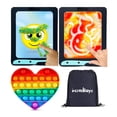 thumbnail image 1 of DoodleJamz JellyPics and JellyBoards Squish N Shape Reusable, Customizable No Mess Creative Art Pad with Pop Fidget Sensory Push Toy (3-Pack) - Increditoyz Gift Bundle Set, 1 of 7