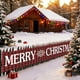 thumbnail image 1 of Christmas Banners Christmas Banners Background Banners Happy Parties Christmas Decorations Atmospheres Decorations Festive Yard Flags, 1 of 6