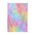 thumbnail image 2 of 60x60 Inch Tablecloth Polyester Square Tablecloth for Home Kitchen Dinner Decor Pastel Rainbow Tie-dye, 2 of 9
