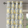 thumbnail image 2 of Ambesonne Yellow Flower Grommet Curtain, 60's Pattern, 50" x 108", Pale Yellow Pale Grey, 2 of 6