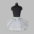 thumbnail image 5 of JIANJIA Skirts for Women Summer Solid Color 3 Hoop A Line Gown Slip Petticoat Mini Skirt Daily-Wear,White,One Size, 5 of 6