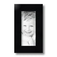 thumbnail image 2 of ArtToFrames 4" x 9" Satin Black Step Lip Picture Frame, 4x9 inch Black Wood Poster Frame (WOM-1452), 2 of 7