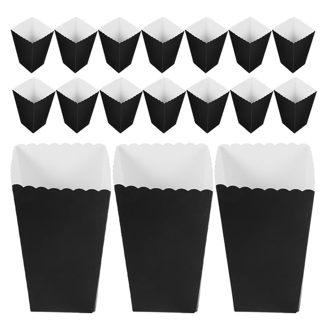 CIMAXIC Party 48pcs Popcorn Packaging Boxes Foldable Popcorn Boxes Mini Popcorn Boxes Popcorn Treat Boxes Empty Popcorn Boxes For Party Supplies,4.53"X2.95"X2.95"