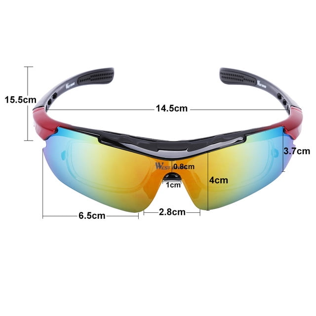 Lunettes de soleil de sport polarisées légères pour vélo