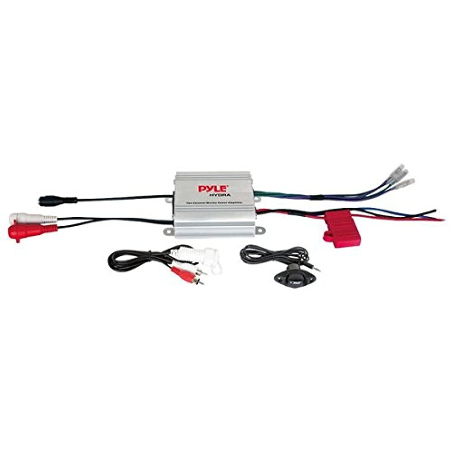 Pyle Hydra Marine Amplifier Upgraded Elite Series 400 Watt 2 Channel Micro Amplifier