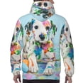 thumbnail image 7 of Naloa A Funny Little Dalmatian Puppy Men's Casual Hooded Collar Drawstring Hoodies Pullover Sweatshirts Casual Long Sleeve Shirts-4X-Large, 7 of 7