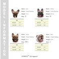 thumbnail image 2 of Xianyou-Bordeaux Français Harnais Réglable Boucle Verrouillée avec Poignée pour Chiens Frenchie Pug English Boston Terrier, Grille Rouge, Grand, 2 of 4