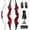 red, variant on Black Hunter Recurve Bow for Adults, Archery Takedown Bow Right Hand Wooden Bow for Beginner Outdoor Hunting Training Practice 20-60 lbs LH/RH