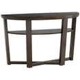 thumbnail image 6 of Elm Lane Conrad Modern Rich Wood Console Table 47 1/2" x 18" with Shelf Dark Brown Crisscross Leg for Living Room Bedroom Bedside Entryway Home Office, 6 of 9