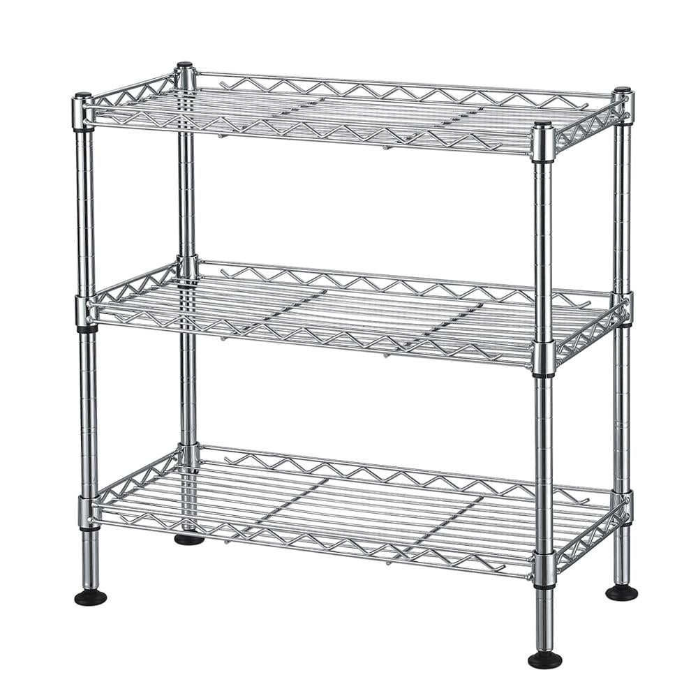 Zimtown 3 Tier Spice Storage Rack, Metal Wire Kitchen Shelving Unit ,18'' L x 8'' W x 18'' H