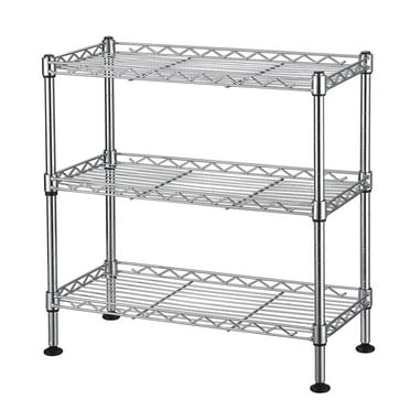 UBesGoo 3-Tier Wire Shelving Unit Garage Storage Shelves for Kitchen Living Room