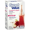 Great Value Cranberry Apple Drink Mix, 1.41 oz