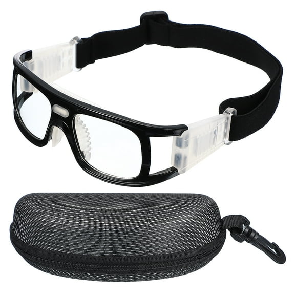 Uxcell Adjustable Professional Sports Goggles, Unisex Safety Glasses, Black