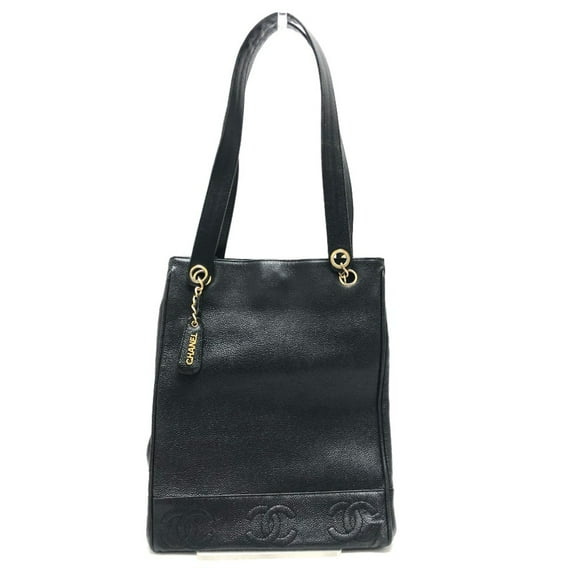 Pre-Owned Chanel Trip Luco co bag shawl Tote Bag Black (Good)