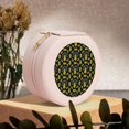thumbnail image 6 of Naloa Pineapple Round Jewelry Box, Travel Jewelry Organizer, 3.9 x 3.9 x 2in Jewelry Storage Box for Women-Pink, 6 of 7
