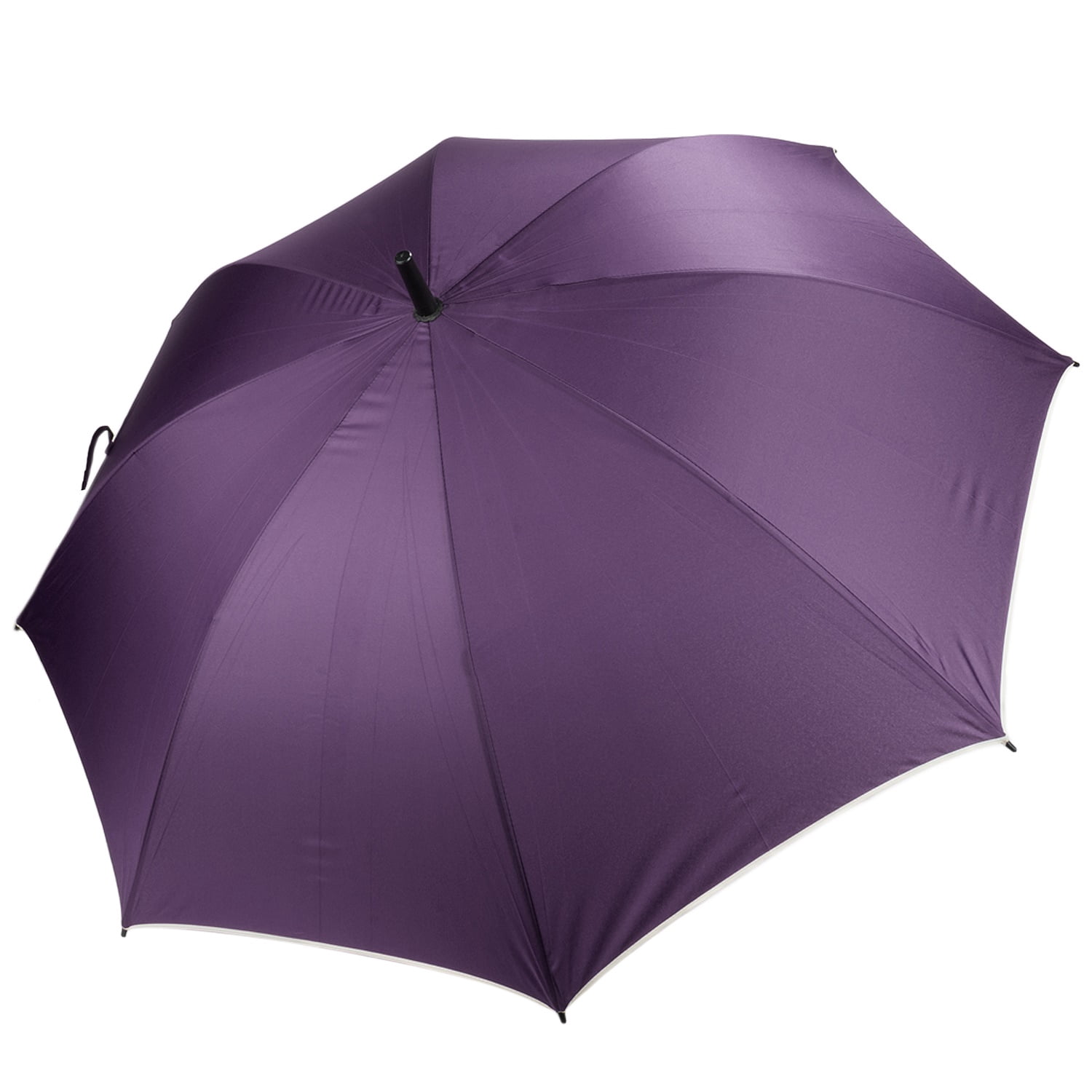 Polyester Beige Trim Automatic Rain and UV Ray Resistant 8 Framed Travel Two Person Long Umbrella