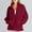 Wine, variant on AOOCHASLIY Valentine's Day Women Coat Women's Loose Long Sleeve Casual Zipper Tops Blouse with Pocket Sweatshirt Coats