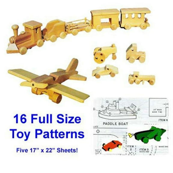 Woodcraft Project Paper Plan To Build Wooden Toy - Material Not Included