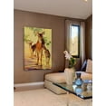 thumbnail image 4 of "Doe and Fawns" Painting Print on Wrapped Canvas, 4 of 7