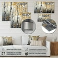 thumbnail image 4 of Designart "Dense Birch Tree Forest III" Tree Metal Art Living Room, 4 of 5