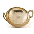 thumbnail image 1 of Yellow Brass Pital Kadhai Heavy Weight Serving Kadhai Or Kadai Cookware 2 Liters - Toxin Free Cookware, 1 of 1