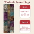 thumbnail image 6 of 2x6 FT Kitchen Runner Rugs Non Skid Washable, Faux Wool Rug Runners for Hallways Bathroom Carpet Runner, Soft Indoor Modern Floor Rug for Entryway Laundry Room, 6 of 11