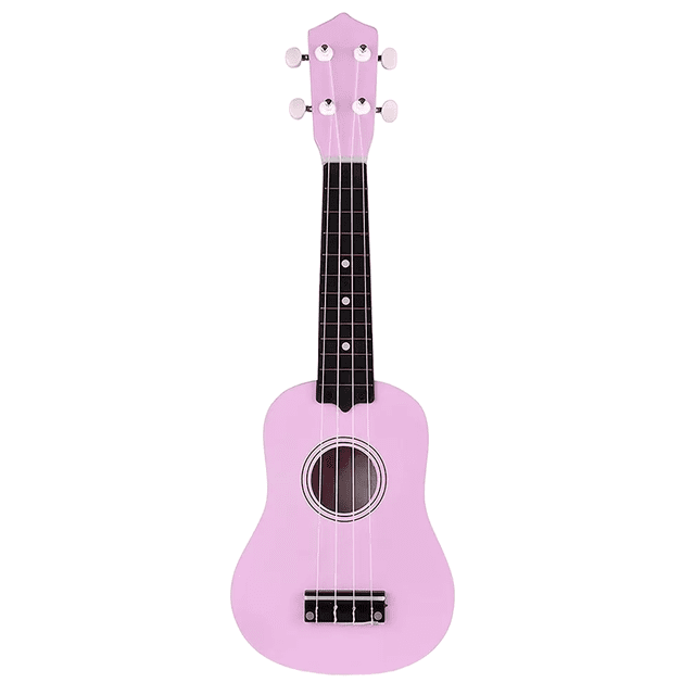 Ukelele Soprano Acústico De 21 Pulgadas Para Niño Rosa Belug Ukulele Soprano Acústico