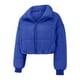 thumbnail image 4 of Puntoco, cárdigan de manga larga holgado de invierno para mujer, cuello levantado, top de Color sólido, chaqueta de pan informal, ropa de algodón de manga larga Puntoco Puntoco-1230, 4 of 9