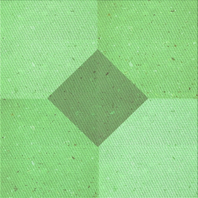 Ahgly Company Tapis d'Intérieur Lavable en Machine Carré Vert Jade Transitionnel, 7 Pieds Carré