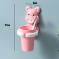 thumbnail image 5 of Juego de almacenamiento de pasta de dientes, ventosa de pared, material resistente y duradero, seguro para guardar cepillos de dientes y pasta de dientes, bonito estante para pasta de dientes para el, 5 of 5