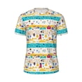 thumbnail image 5 of Wukai Funny Farm Print Men's Short-Sleeved Mesh T-Shirt,Quick-Dry Short Sleeve Workout T-Shirt-5X-Large, 5 of 8
