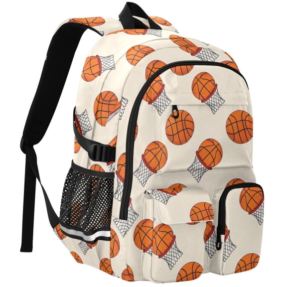ALAZA Basketball Print Student Backpack School Bookbag Large Laptop Daypack Travel Bag