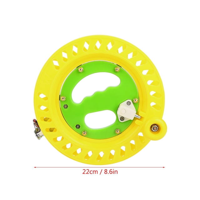 Qiilu Kite Reel, Line Winding Reel,22cm Durable Plastic Fishing Kite Line Spool Reel Wheel Holder Winding Tool Accessory