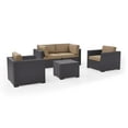thumbnail image 2 of BISCAYNE 4 PERSON OUTDOOR WICKER SEATING SET IN MOCHA - TWO ARMCHAIRS, TWO CORNER CHAIR, COFFEE TABLE, 2 of 4