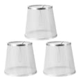 thumbnail image 3 of Toystoory Juego de 3 pantallas de lámpara gris, pantalla de tela de gasa transparente para iluminación de suelo de Iluminación novedosa Plata Toystoory HA003677-02, 3 of 6