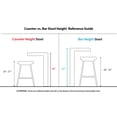 thumbnail image 4 of Carson Carrington  Vallberga 30" Fixed-Height Bar Stool with Walnut Wood Base (Set of 2) Grey Faux Leather/Round Black Footrest Black Finish, Walnut, 4 of 5