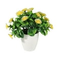 thumbnail image 2 of Simulated Bonsai Non-fading Not Wither Realistic Artificial Chrysanthemum Potted Plant Home Supplies, 2 of 8