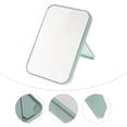 thumbnail image 2 of Women Simple Design Portable Facial Makeup Mirror Compact Foldable Desktop Cosmetic Makeup Mirror (Light Green), 2 of 8