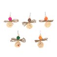 thumbnail image 1 of Bolas de ratán colgantes para pájaros, juguetes seguros resistentes a mordeduras, molienda de dientes, juguetes coloridos para masticar loros, 5 uds., 1 of 14