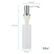 Kitchen Sink Soap Dispenser ,Stainless Steel Liquid Hand Lotion Shampoo Dispenser Pump Built in