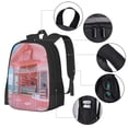 thumbnail image 2 of Disketp Pastel Pink Beach Cafe Mochila Minimalista de Gran Capacidad, Mochila de Viaje para Escuela, Trabajo o Uso Diario, 2 of 6
